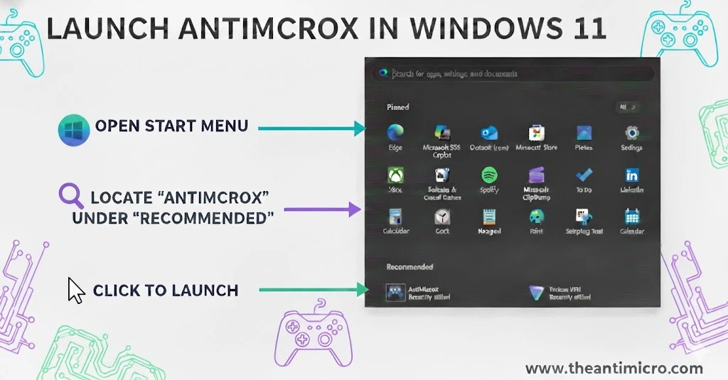 Launch antimicro in windows 11